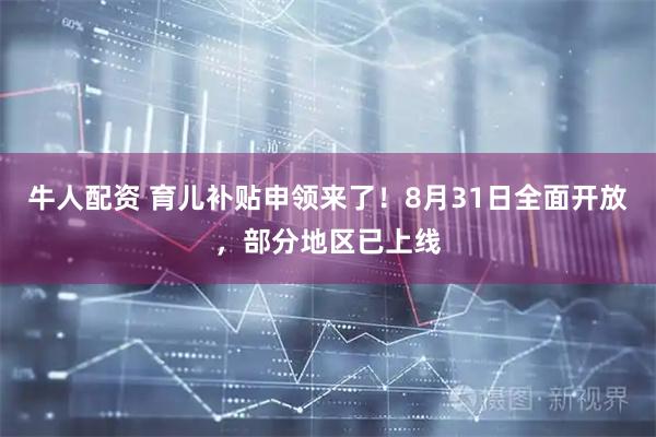 牛人配资 育儿补贴申领来了！8月31日全面开放，部分地区已上线