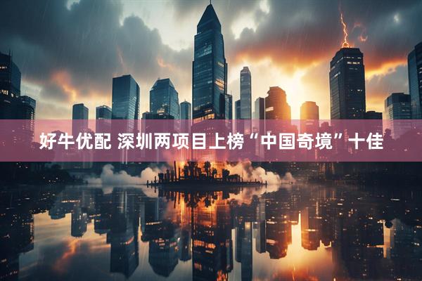 好牛优配 深圳两项目上榜“中国奇境”十佳